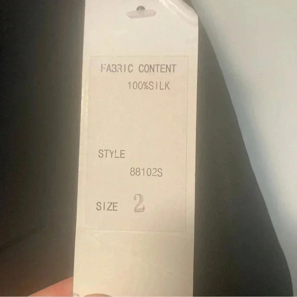 NWT Rickie Freeman Teri  Jon 100% silk black pencil skirt - Picture 5 of 6